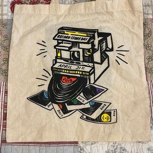 Retro Lunchbox Records Record store day April 21st 2018 canvas tote 15” x 15”